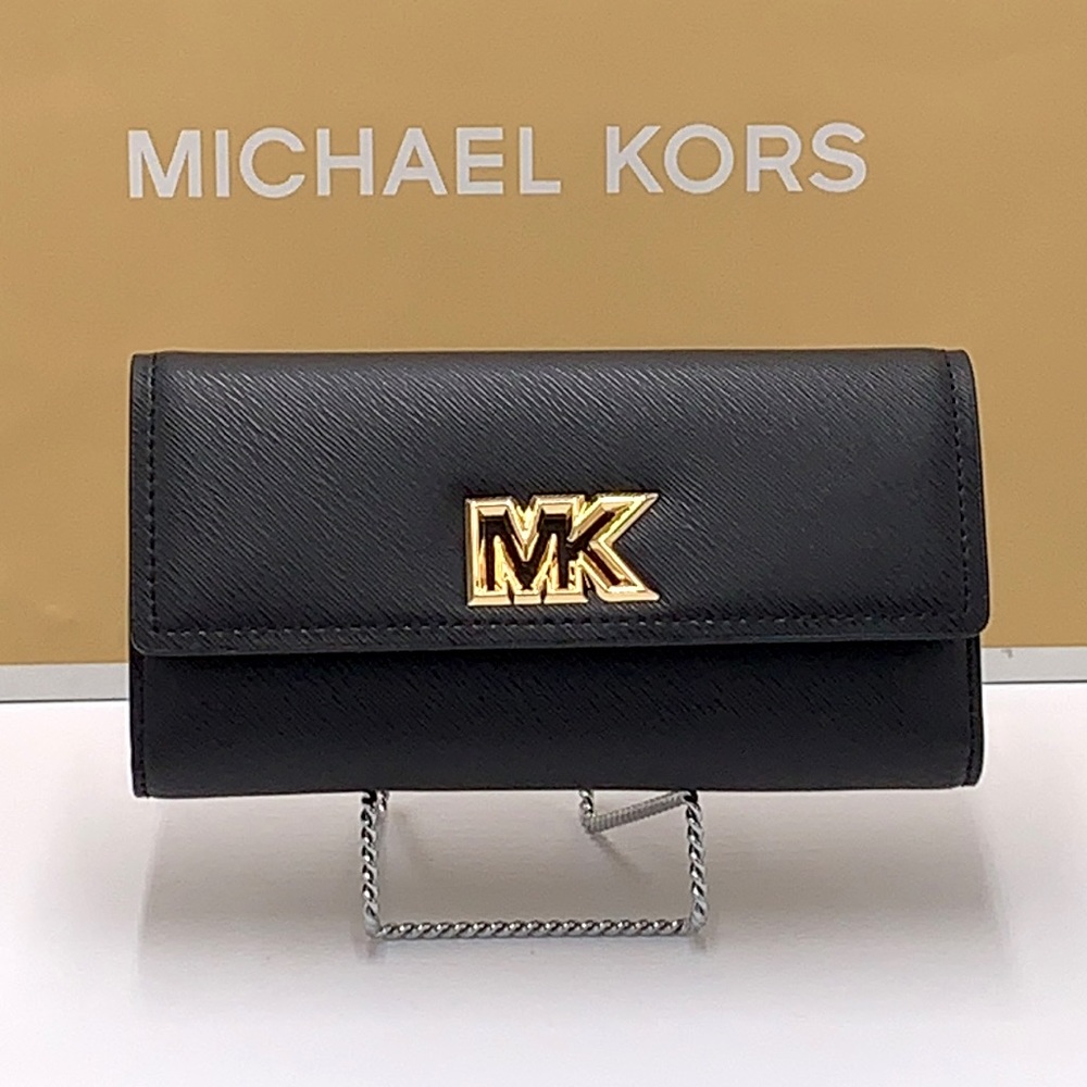 Brand New with Tag
Michael Kors Large Mimi Bifold Wallet
Color: BLACK